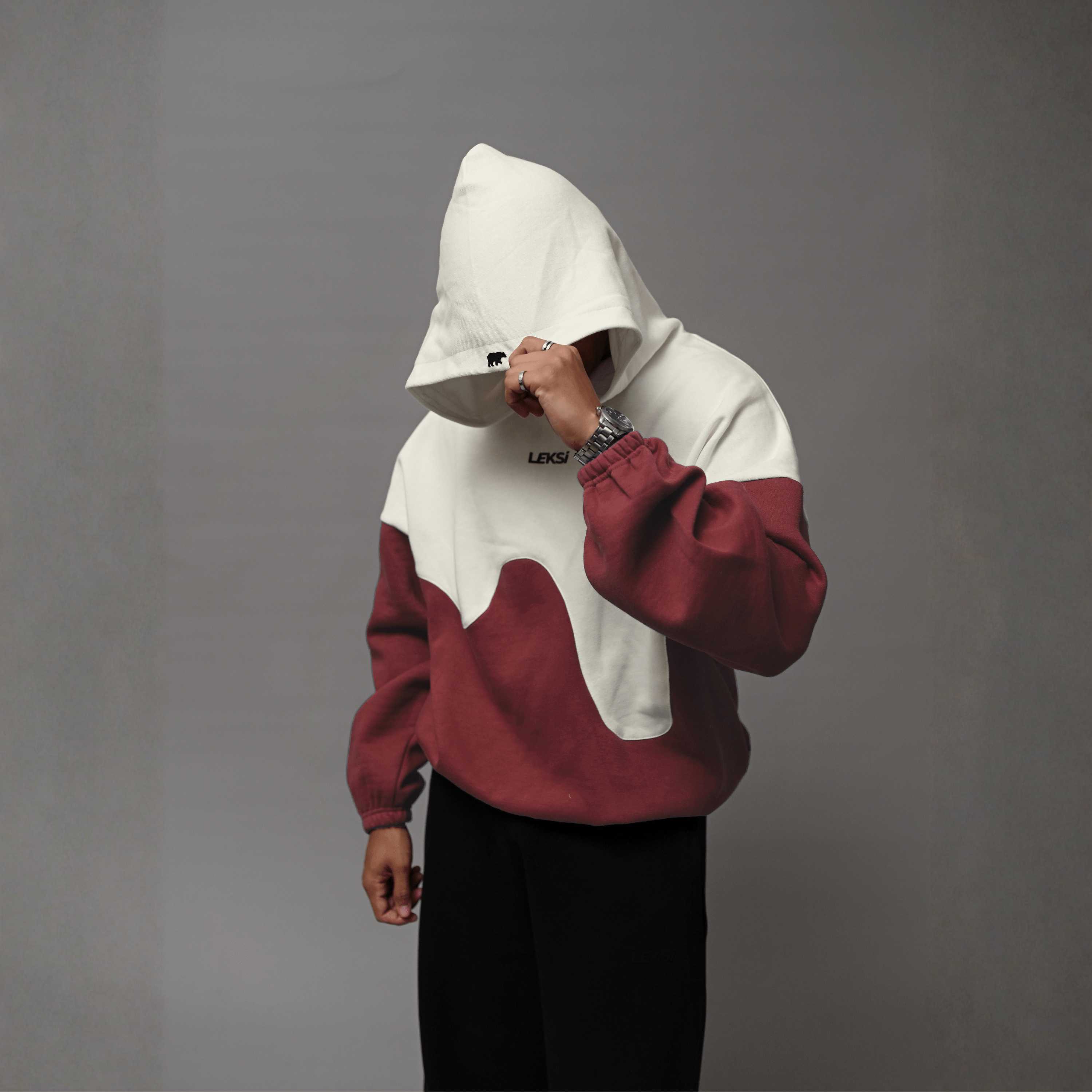 Rusty Wave Drippy Unisex Hoodie S - Premium Unisex Wavy Hoodie | LEKSI Pakistan