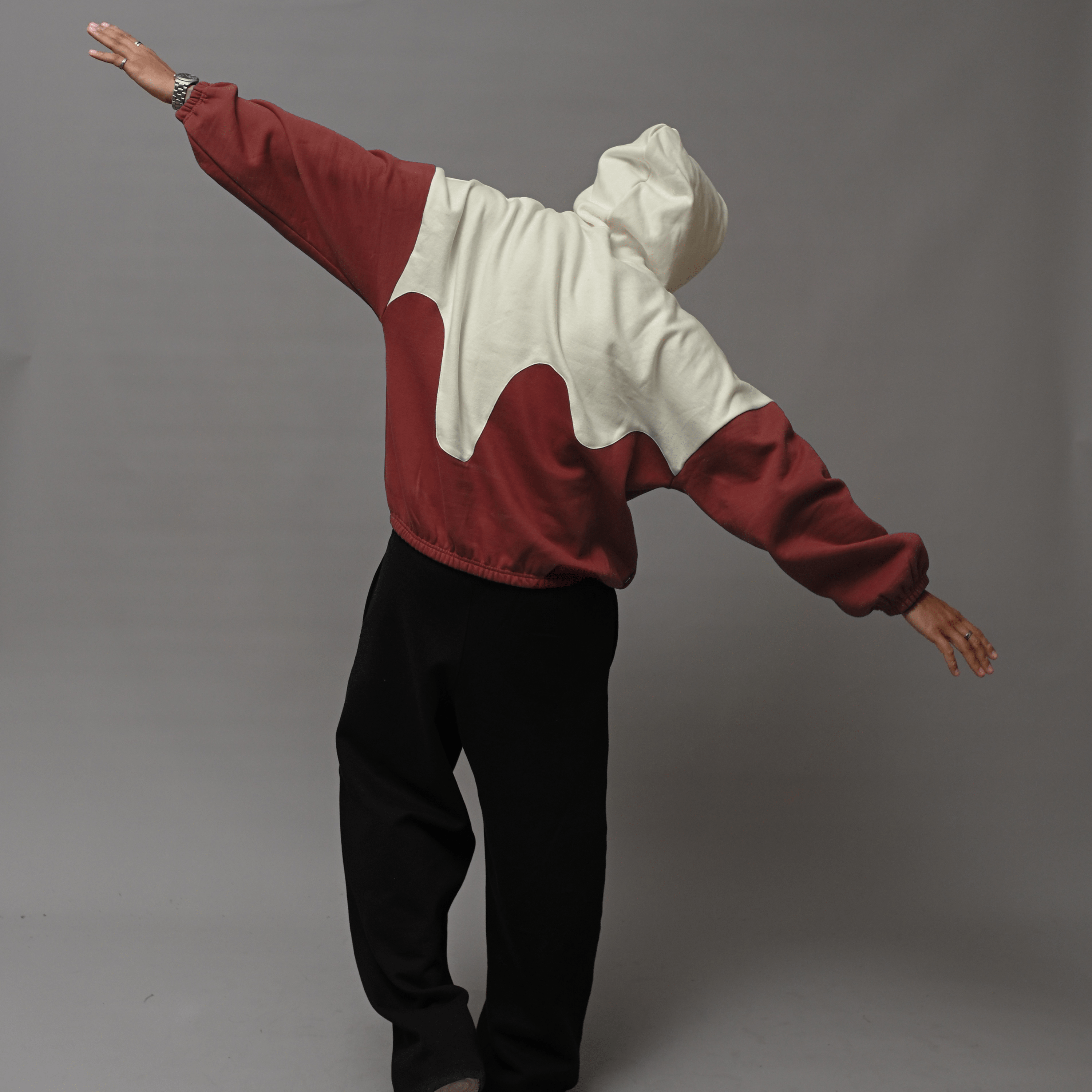 Rusty Wave Drippy Unisex Hoodie S - Premium Unisex Wavy Hoodie | LEKSI Pakistan