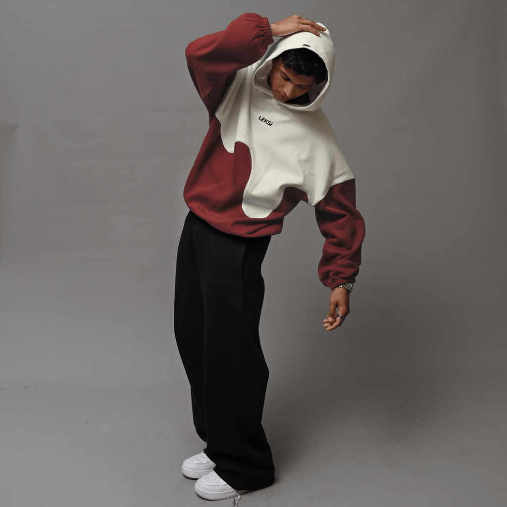 Rusty Wave Drippy Unisex Hoodie S - Premium Unisex Wavy Hoodie | LEKSI Pakistan