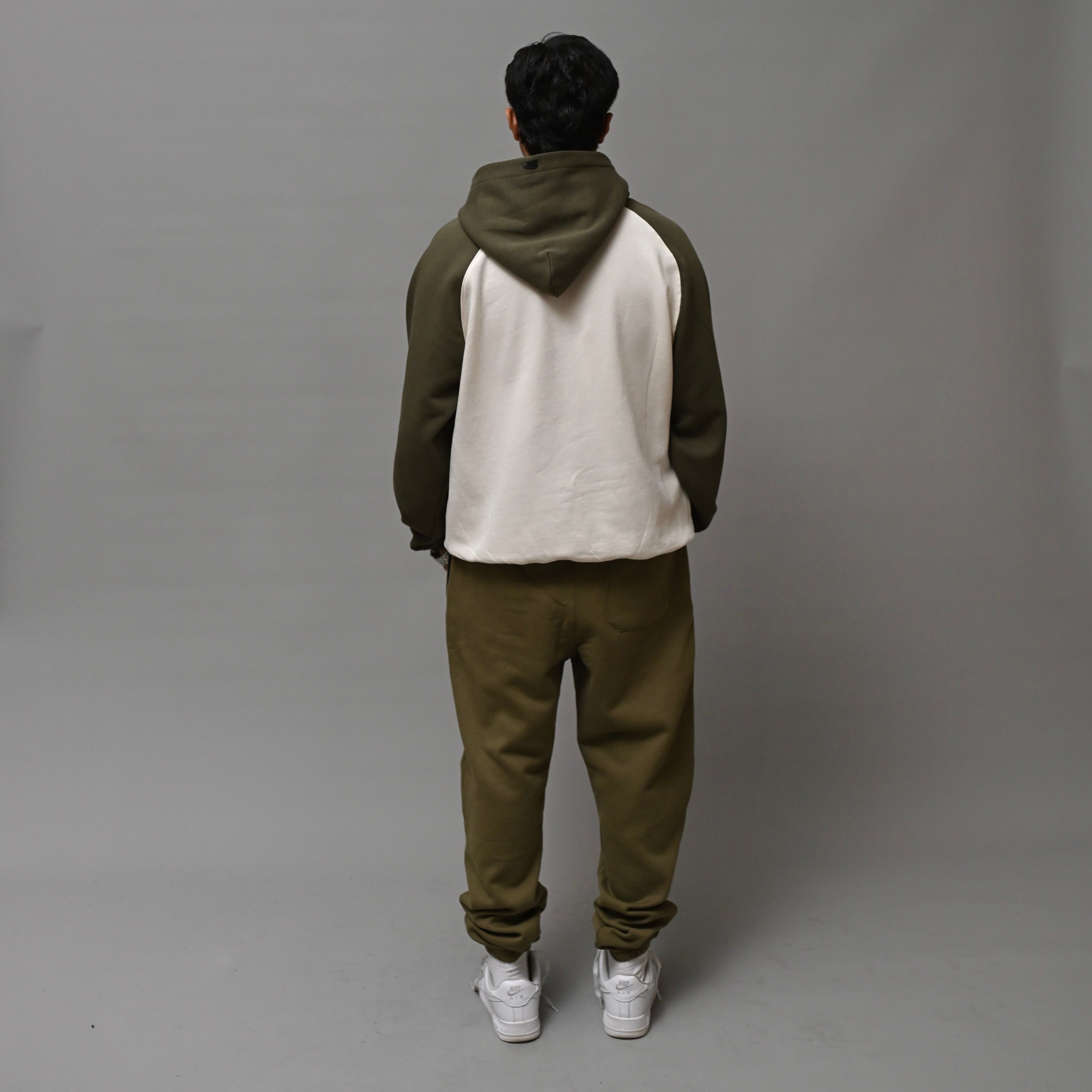 Sage Green Unisex Raglan Hoodie S - Premium Unisex Raglan Hoodie | LEKSI Pakistan