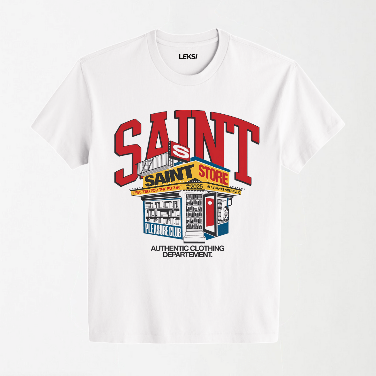 Saint Store - Round Neck Unisex T Shirt S - Premium Unisex Graphic T-Shirt | LEKSI Pakistan