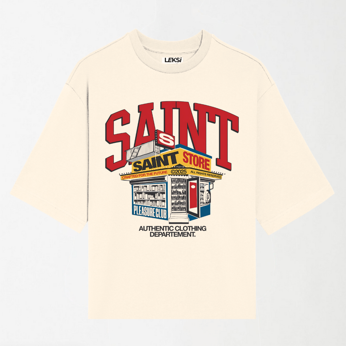 Saint Store - Round Neck Unisex T Shirt S - Premium Unisex Graphic T-Shirt | LEKSI Pakistan