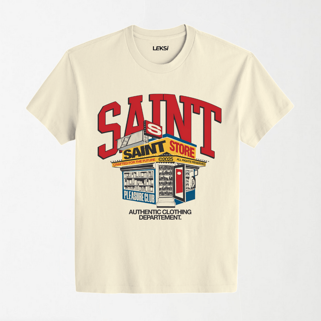 Saint Store - Round Neck Unisex T Shirt S - Premium Unisex Graphic T-Shirt | LEKSI Pakistan