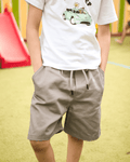 Sand Grey - Brown Shorts - Kids Unisex 3 - 4 Years - Premium Unisex | LEKSI Pakistan