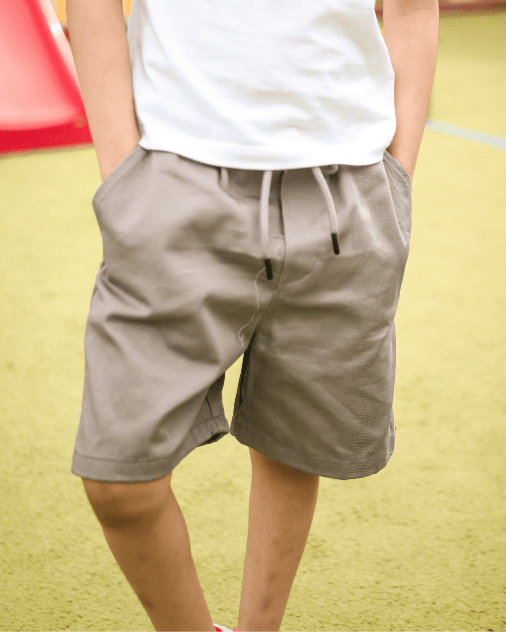 Sand Grey - Brown Shorts - Kids Unisex 3 - 4 Years - Premium Unisex | LEKSI Pakistan