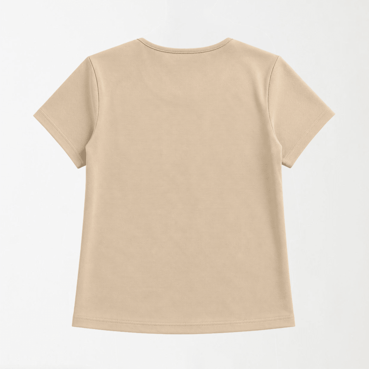 Sand Ribbed Scallop-Edge Ribbed Shirt XS - Premium Unisex Lettuce | LEKSI Pakistan