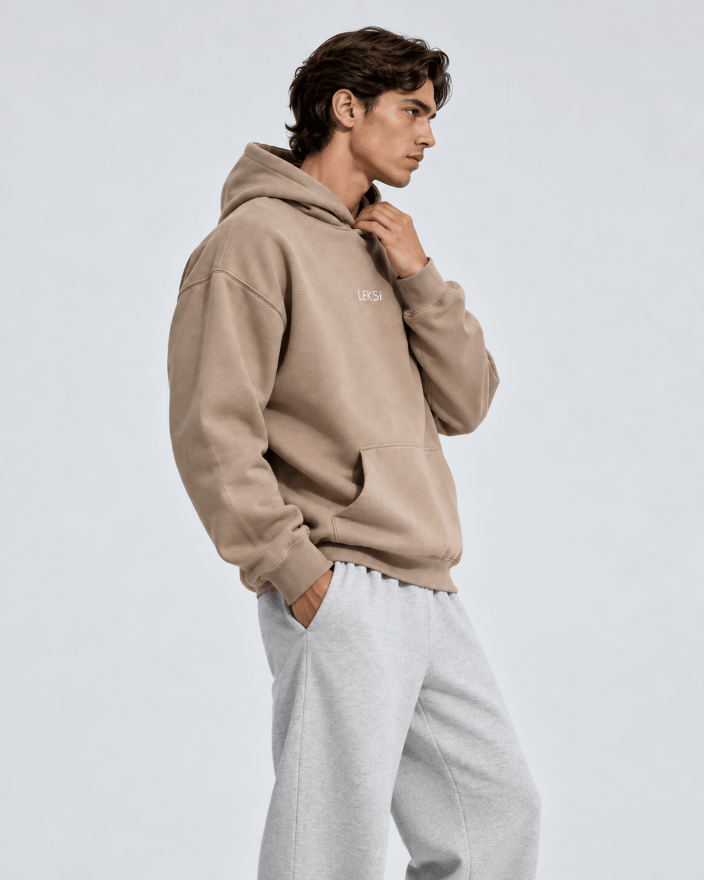 Sandstorm Beige Cloud Hoodie S - Premium Unisex Raglan Hoodie | LEKSI Pakistan