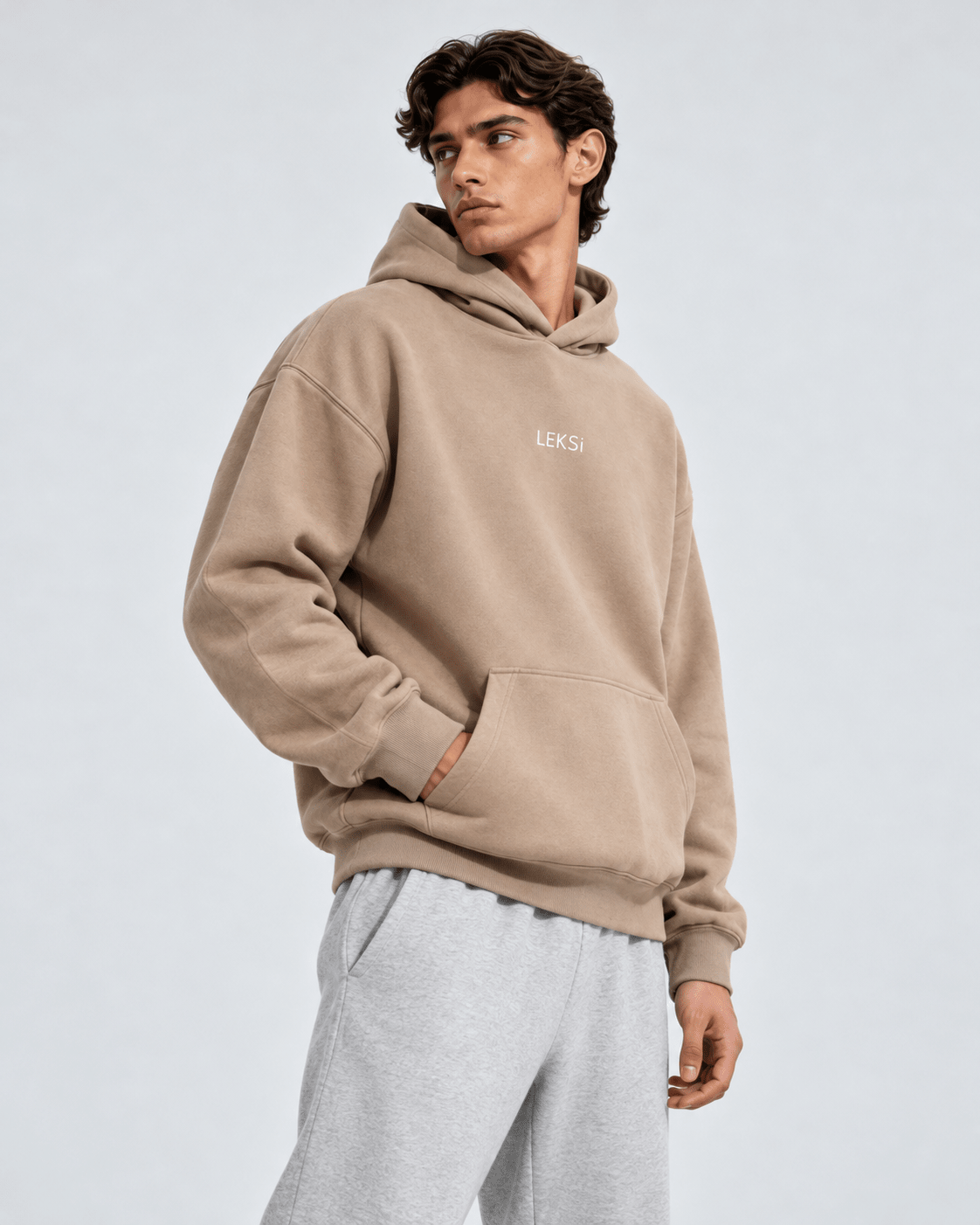 Sandstorm Beige Cloud Hoodie S - Premium Unisex Raglan Hoodie | LEKSI Pakistan