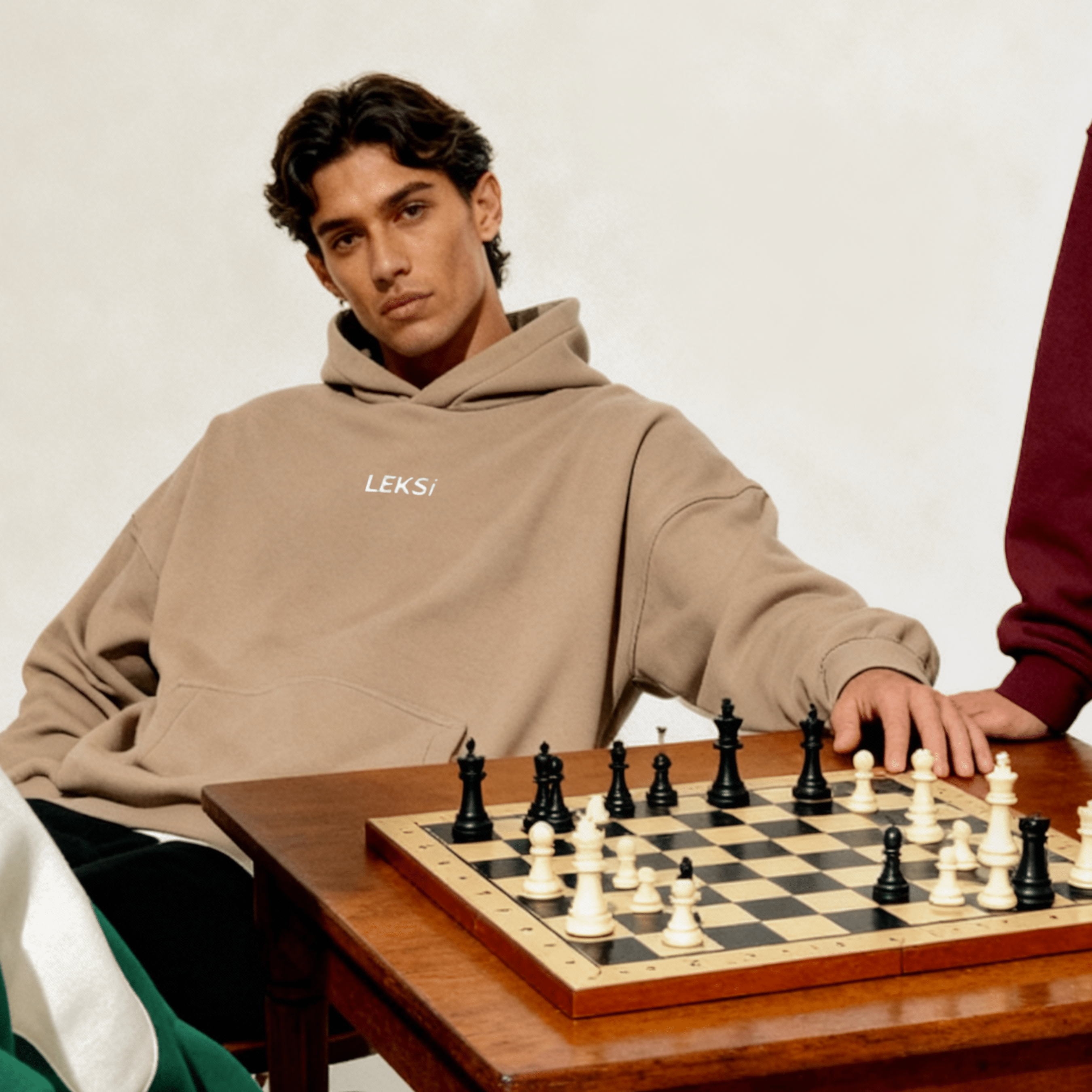 Sandstorm Beige Cloud Hoodie S - Premium Unisex Raglan Hoodie | LEKSI Pakistan