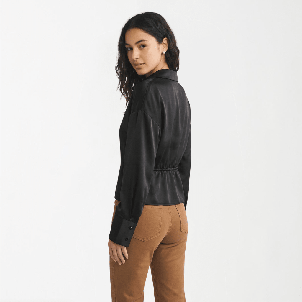 Satin Blouse With Thin Belt XS - Premium Unisex | LEKSI Pakistan