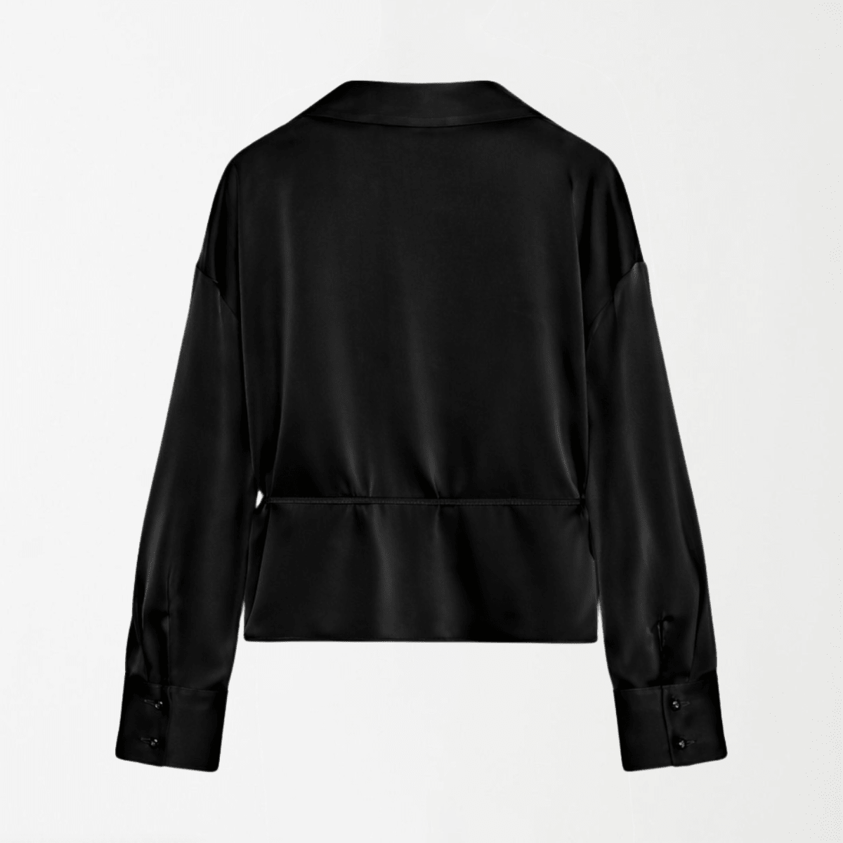 Satin Blouse With Thin Belt XS - Premium Unisex | LEKSI Pakistan