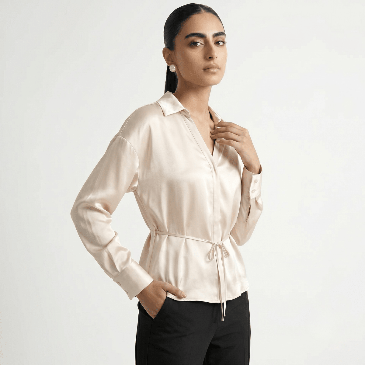 Satin Blouse XS - Premium Unisex | LEKSI Pakistan