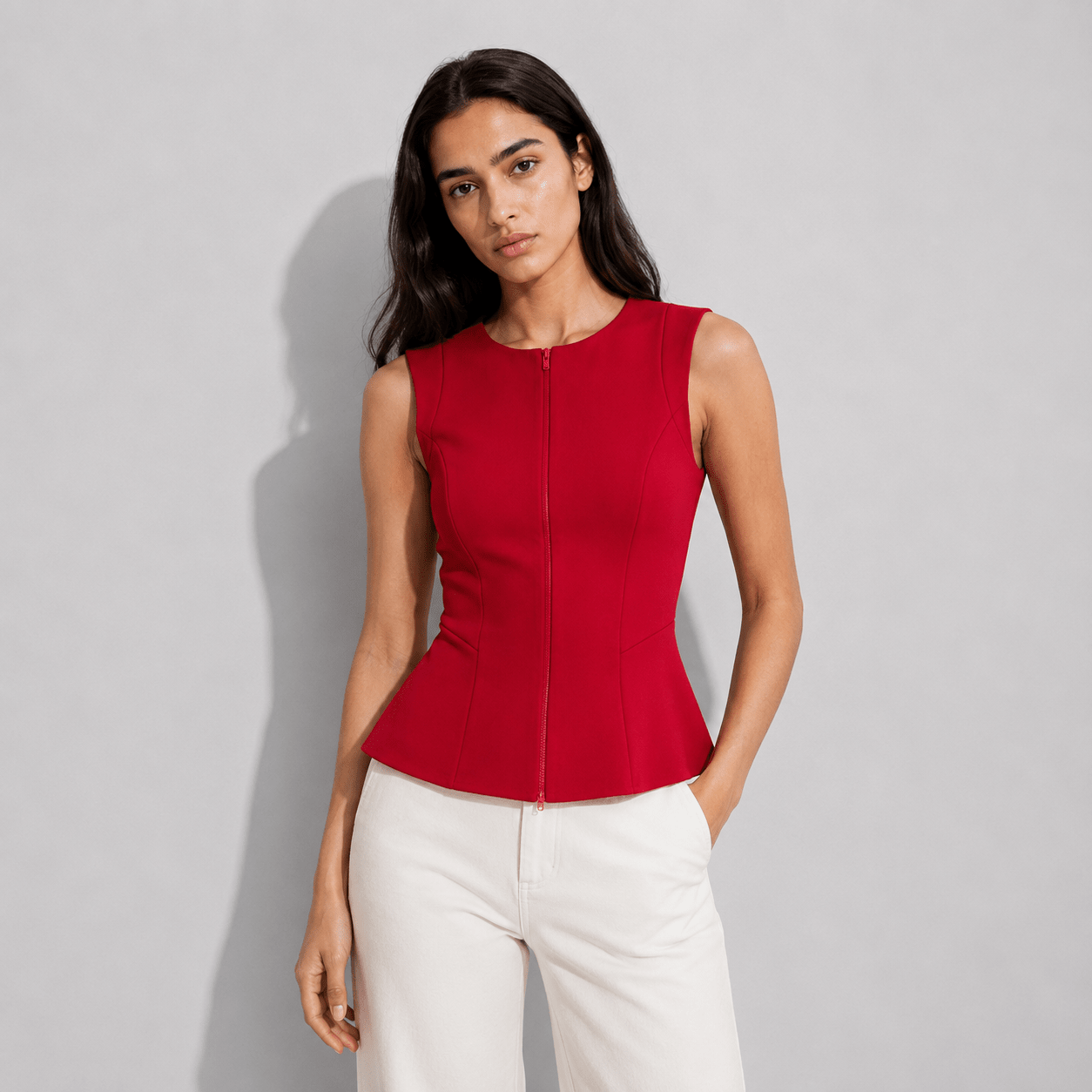 Scarlet Zip Top XS - Premium Unisex | LEKSI Pakistan