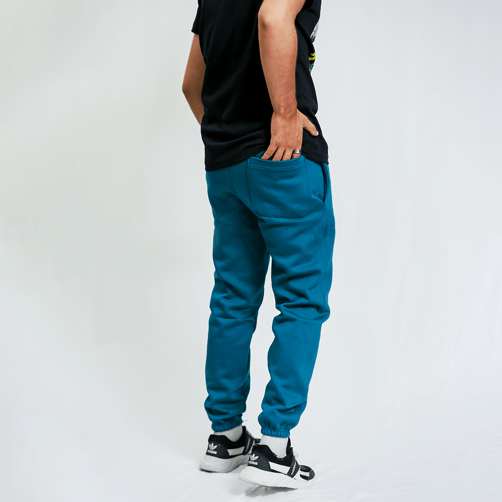 Sea Blue Unisex Fleece Sweatpants (Winter - Friendly) XS - Premium Unisex Sweatpants | LEKSI Pakistan