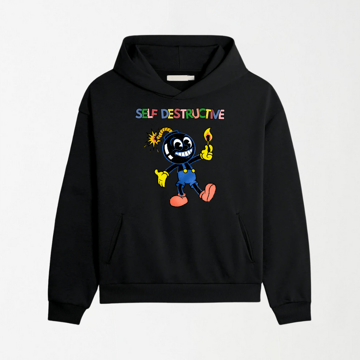 Self Destructive - Graphic Hoodie S - Premium Unisex | LEKSI Pakistan