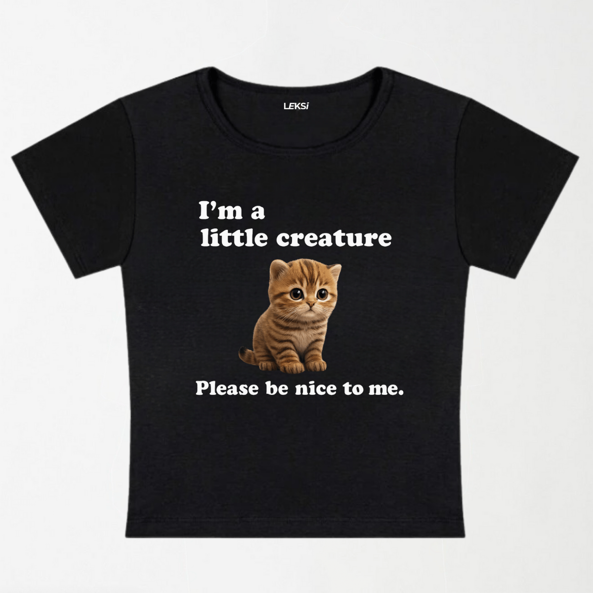 Sensitive Little Creature Y2K Baby Tee XXS - Premium Unisex | LEKSI Pakistan