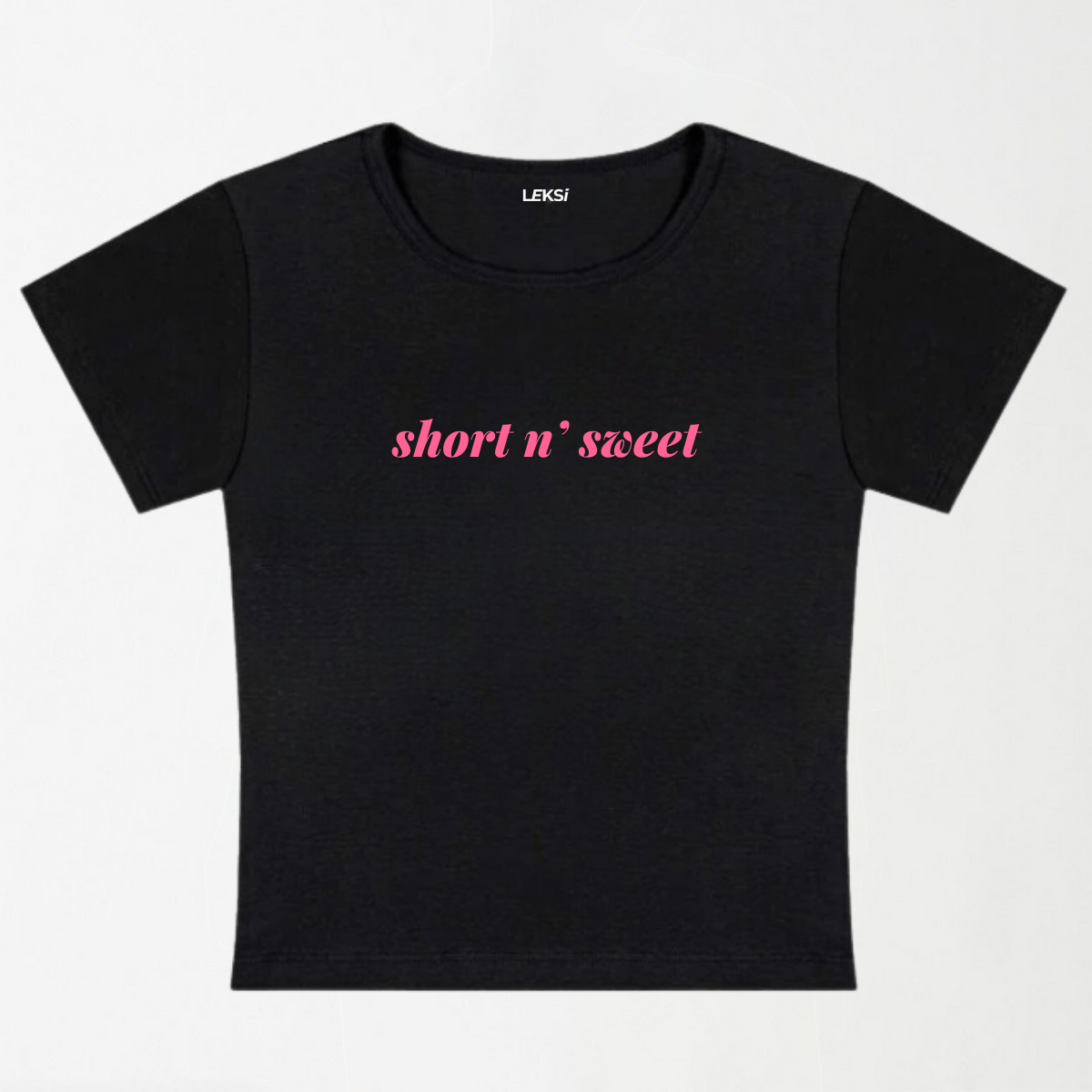 Short N' Sweet Y2K Baby Tee XXS - Premium Unisex | LEKSI Pakistan