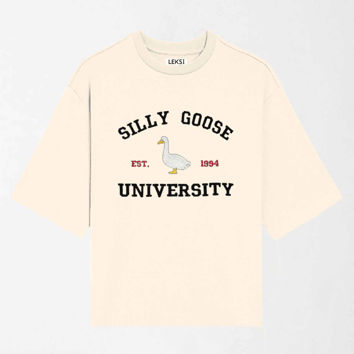 Silly Goose University EST 1994 - Round Neck Unisex T Shirt S - Premium Unisex Graphic T-Shirt | LEKSI Pakistan