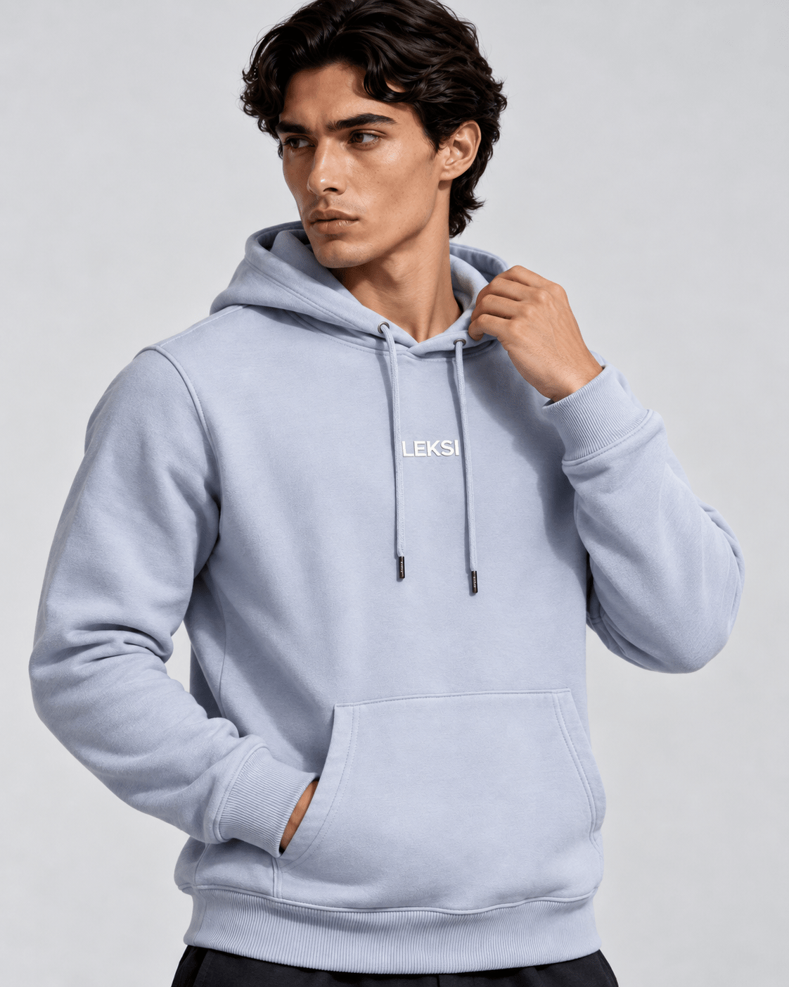 Sky Blue Hoodie XS - Premium Unisex Raglan Hoodie | LEKSI Pakistan