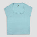 Sky Blue Polo Knit Top XS - Premium Unisex | LEKSI Pakistan