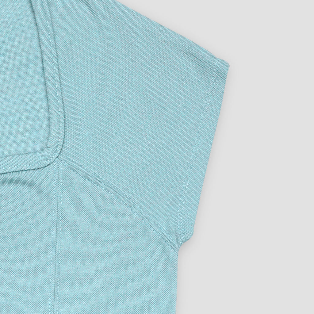 Sky Blue Polo Knit Top XS - Premium Unisex | LEKSI Pakistan