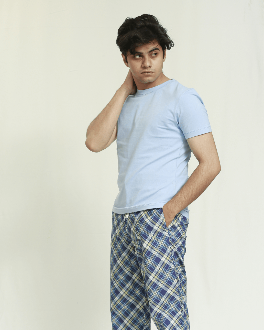 Sky Blue Round Neck Unisex T-Shirt XXS - Premium Unisex | LEKSI Pakistan