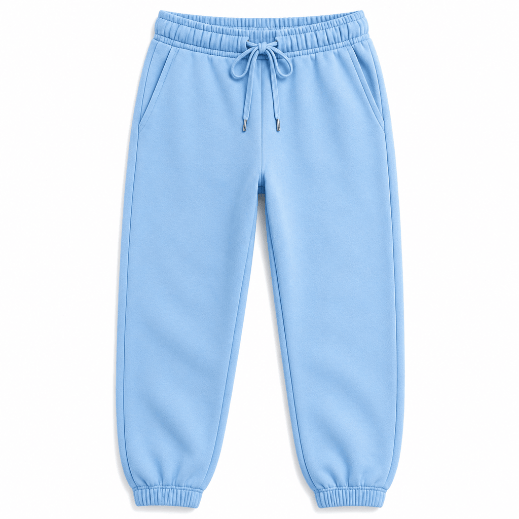 Sky Blue Unisex Fleece Sweatpants (Winter-Friendly) XS - Premium Unisex Sweatpants | LEKSI Pakistan