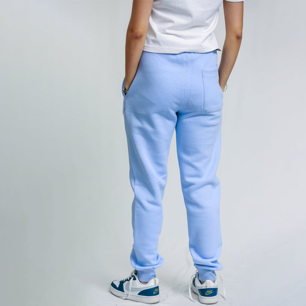 Sky Blue Unisex Fleece Sweatpants (Winter - Friendly) XS - Premium Unisex Sweatpants | LEKSI Pakistan