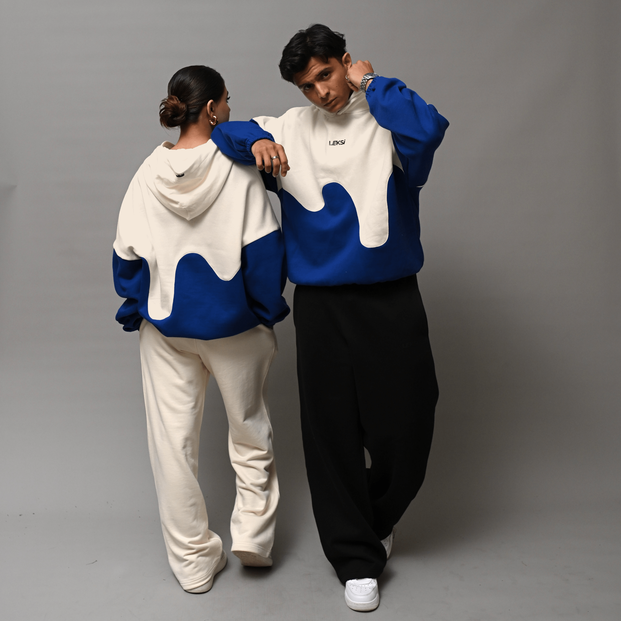 Skywave Drippy Unisex Hoodie S - Premium Unisex Wavy Hoodie | LEKSI Pakistan