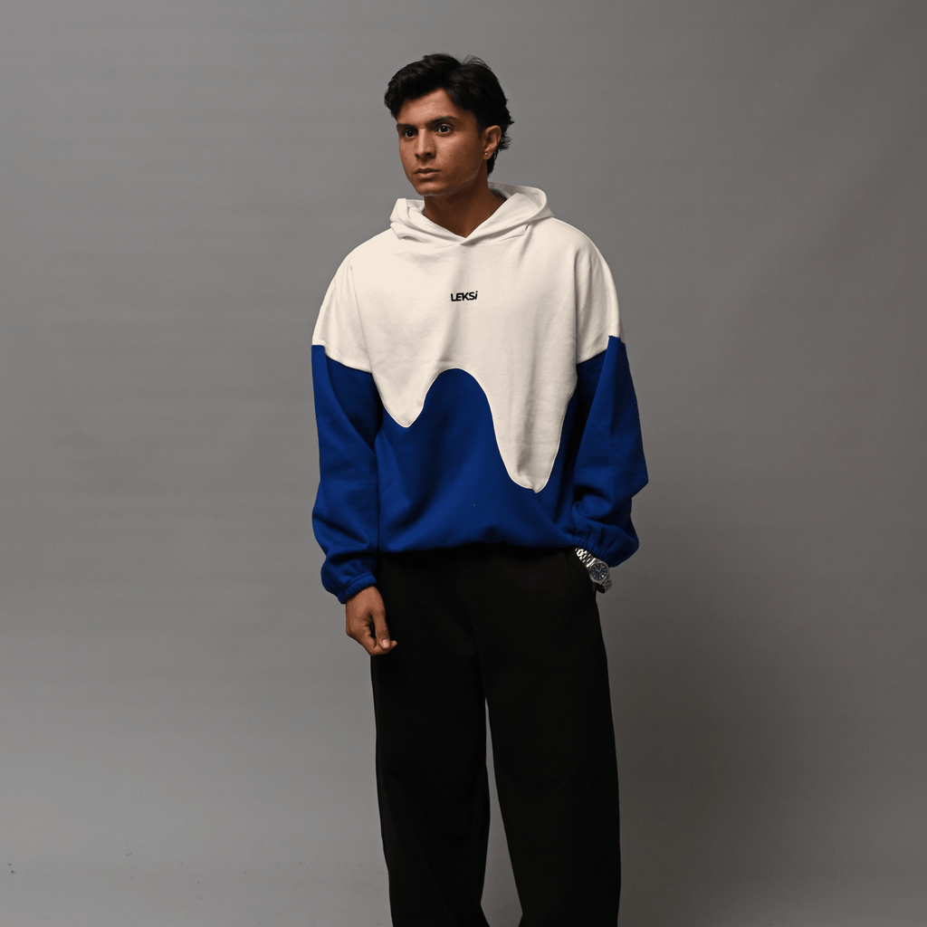 Skywave Drippy Unisex Hoodie S - Premium Unisex Wavy Hoodie | LEKSI Pakistan