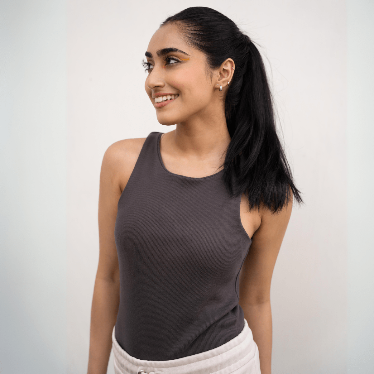Slateberry Grey Ribbed Bodysuit XXS - Premium Unisex | LEKSI Pakistan