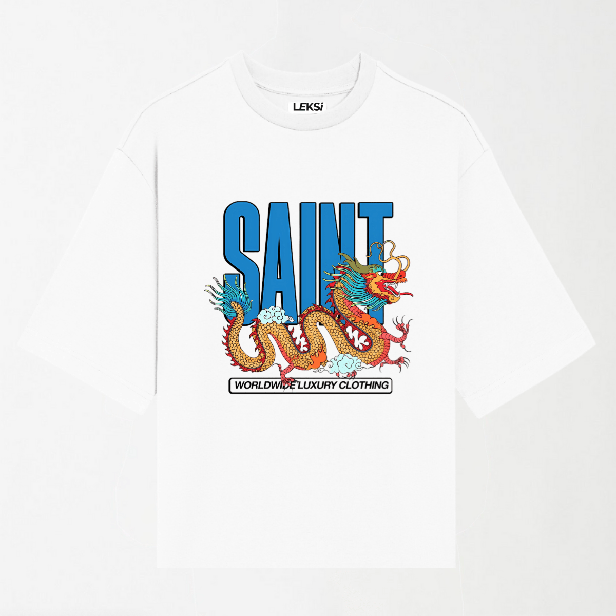 Snake Dragon - Round Neck Unisex T Shirt S - Premium Unisex Graphic T-Shirt | LEKSI Pakistan