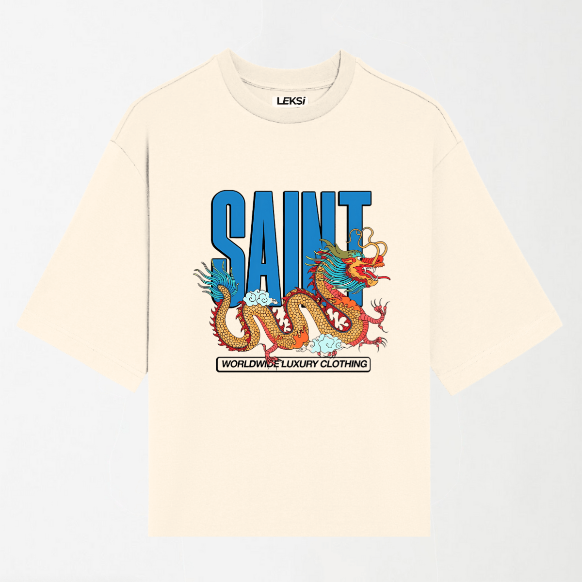 Snake Dragon - Round Neck Unisex T Shirt S - Premium Unisex Graphic T-Shirt | LEKSI Pakistan