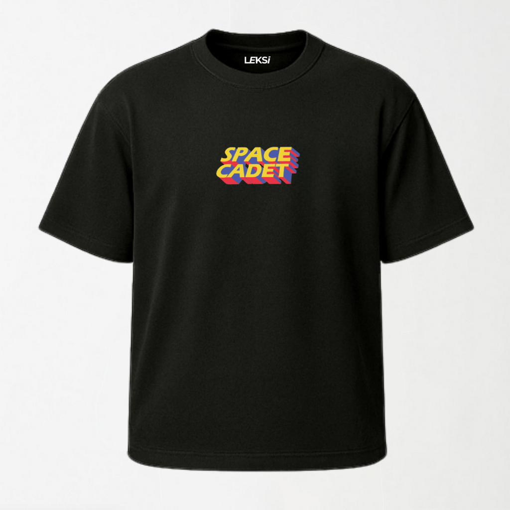 Space Cadet - Round Neck Unisex T Shirt S - Premium Unisex Graphic T-Shirt | LEKSI Pakistan