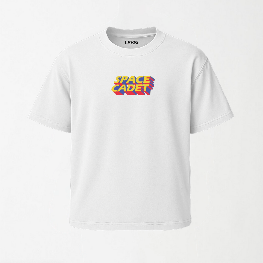 Space Cadet - Round Neck Unisex T Shirt S - Premium Unisex Graphic T-Shirt | LEKSI Pakistan