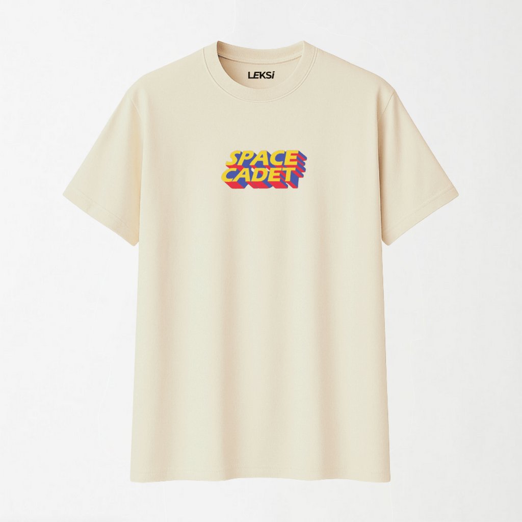 Space Cadet - Round Neck Unisex T Shirt S - Premium Unisex Graphic T-Shirt | LEKSI Pakistan