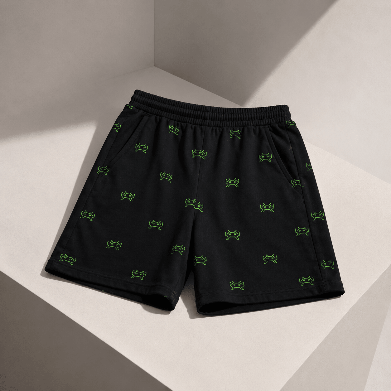 Space Invader Gamer Shorts S - Premium Unisex Men's Shorts | LEKSI Pakistan