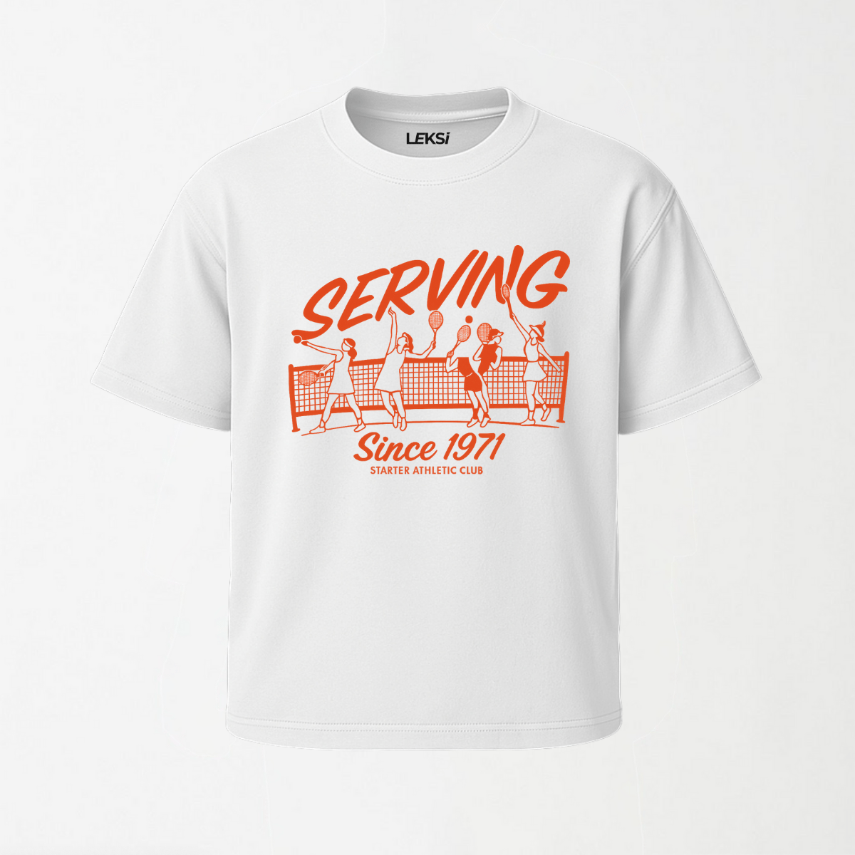 Starter Retro Tennis - Round Neck Unisex T Shirt S - Premium Unisex Graphic T-Shirt | LEKSI Pakistan