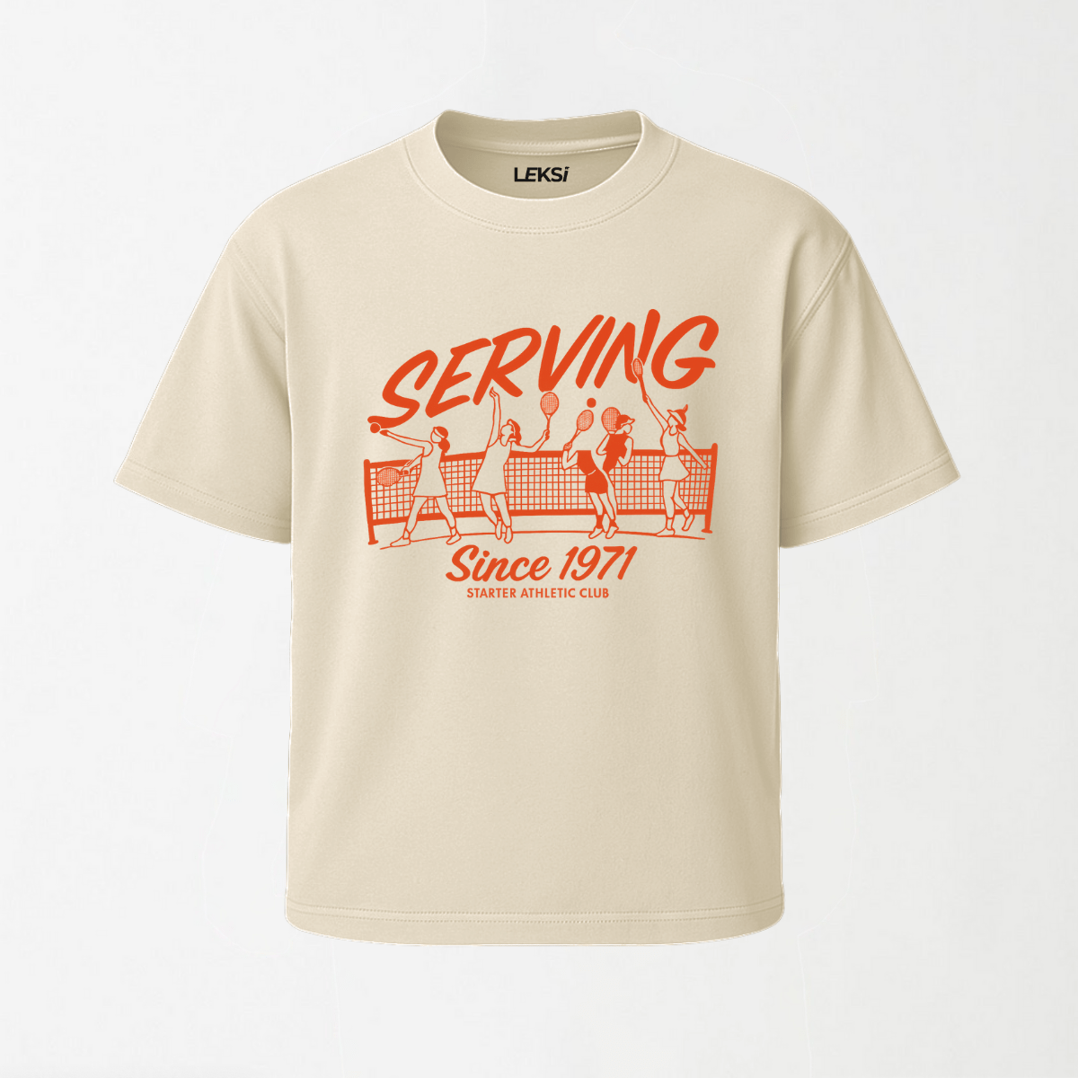 Starter Retro Tennis - Round Neck Unisex T Shirt S - Premium Unisex Graphic T-Shirt | LEKSI Pakistan