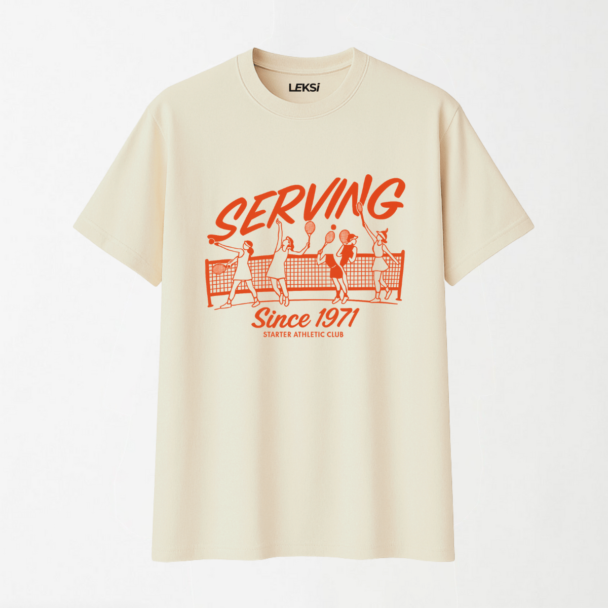 Starter Retro Tennis - Round Neck Unisex T Shirt S - Premium Unisex Graphic T-Shirt | LEKSI Pakistan