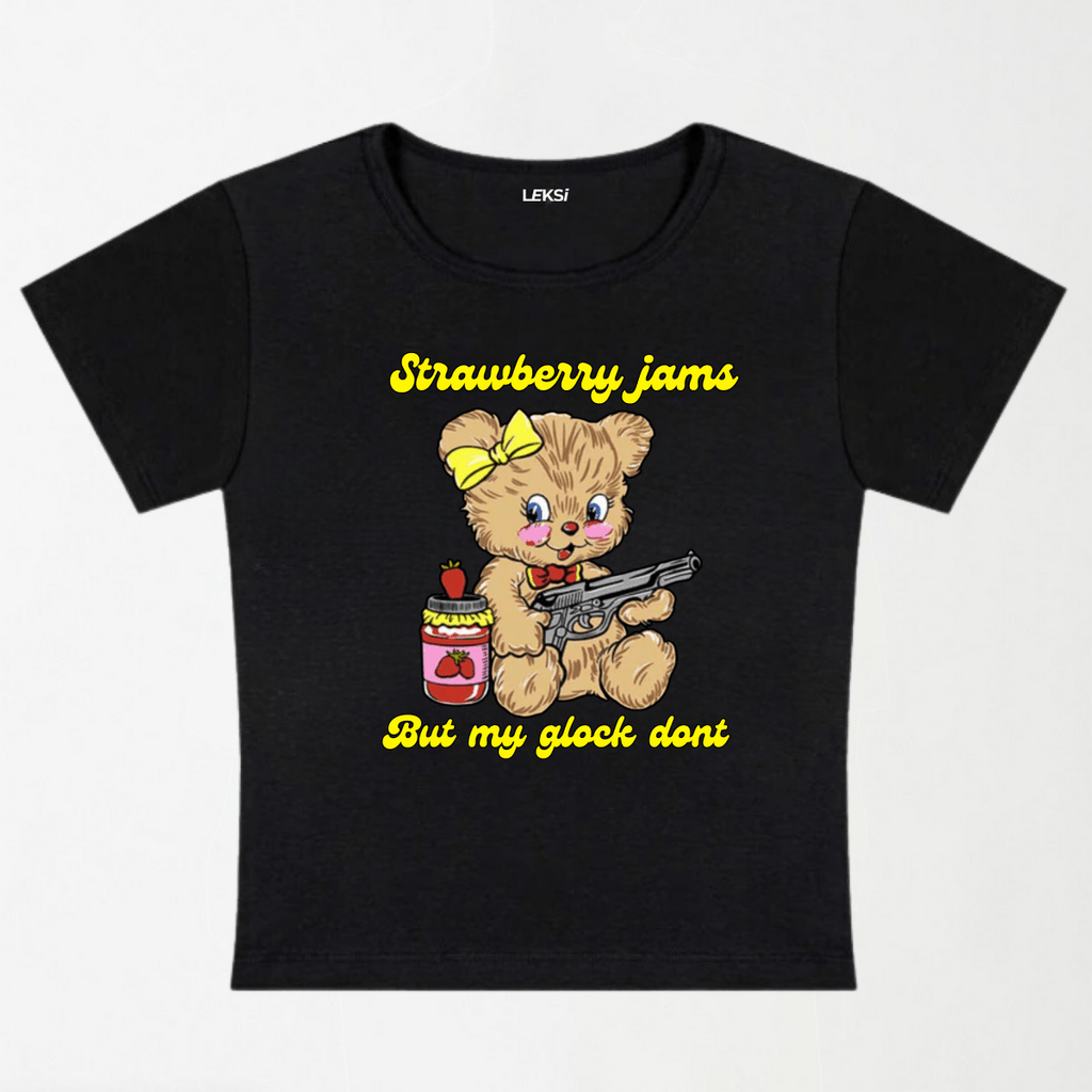 Strawberry Jams Y2K Baby Tee XXS - Premium Unisex | LEKSI Pakistan