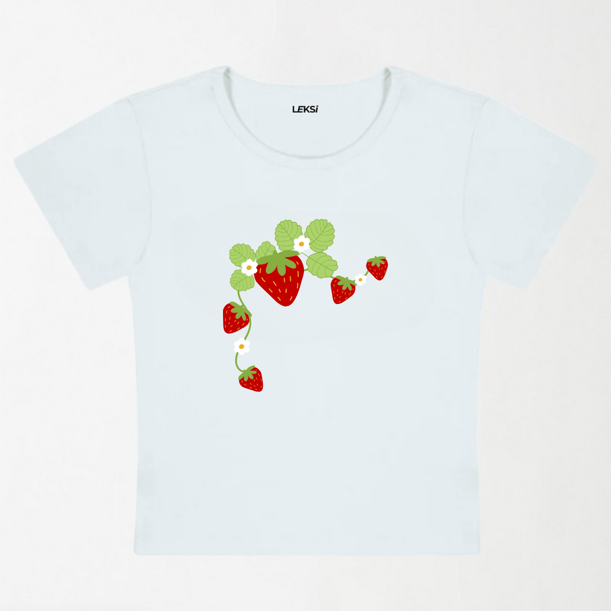 Strawberry Vine Y2K Baby Tee XXS - Premium Unisex | LEKSI Pakistan