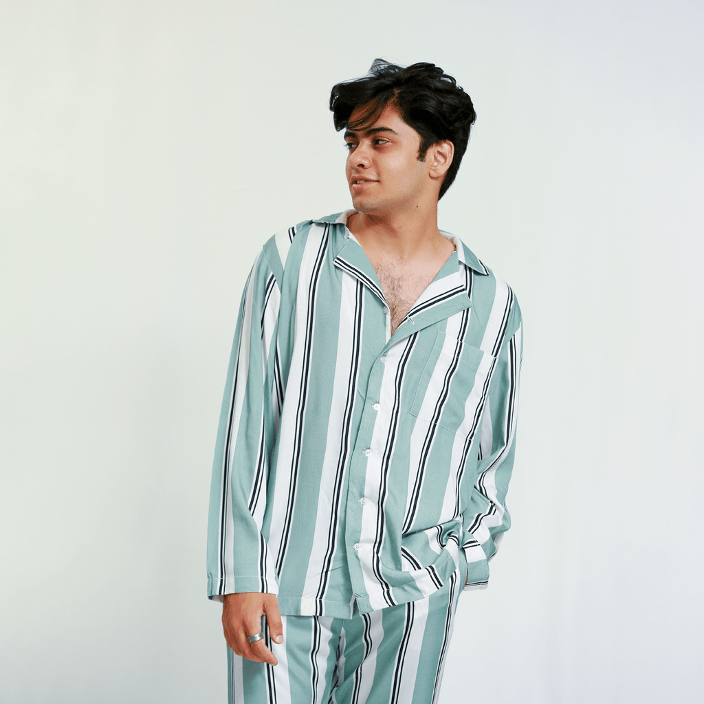 Striped Night Suit S - Premium Unisex | LEKSI Pakistan