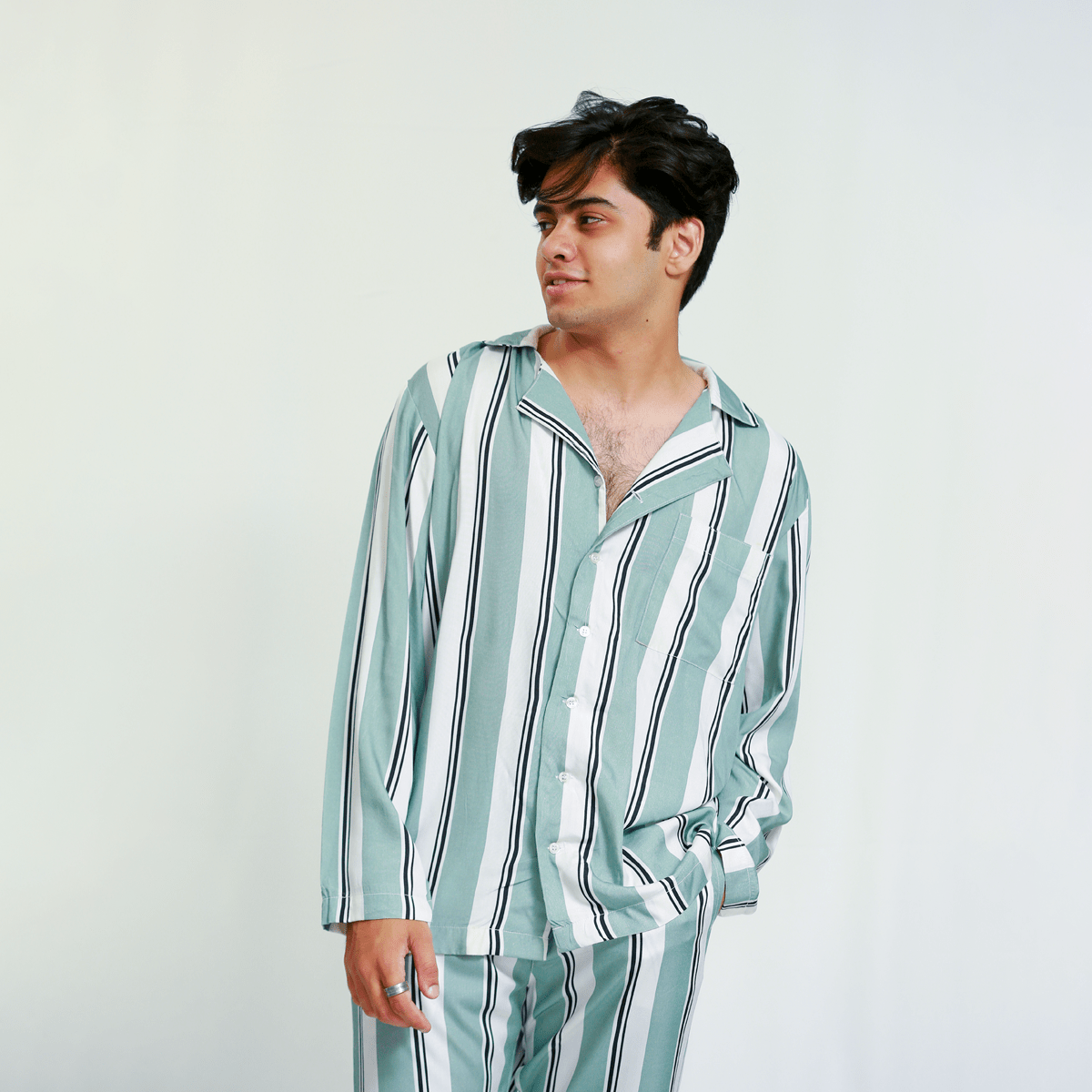 Striped Night Suit S - Premium Unisex | LEKSI Pakistan