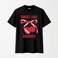 Sweet Like Cherries - Round Neck Unisex T Shirt S - Premium Unisex Graphic T-Shirt | LEKSI Pakistan