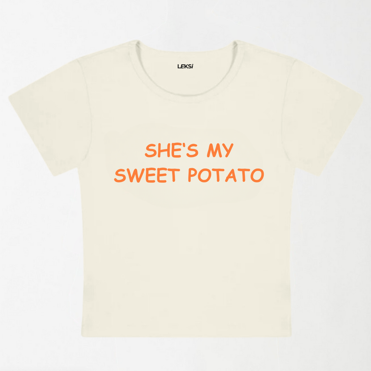 Sweet Potato Y2K Baby Tee XXS - Premium Unisex | LEKSI Pakistan