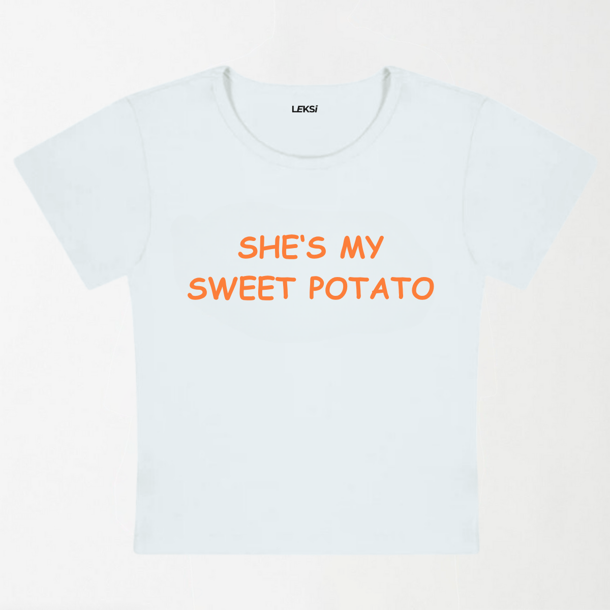 Sweet Potato Y2K Baby Tee XXS - Premium Unisex | LEKSI Pakistan