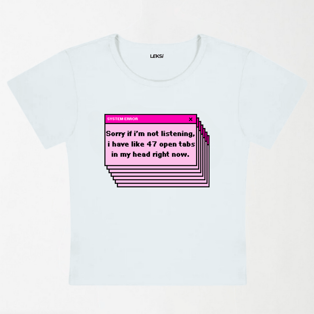System Error Y2K Baby Tee XXS - Premium Unisex | LEKSI Pakistan