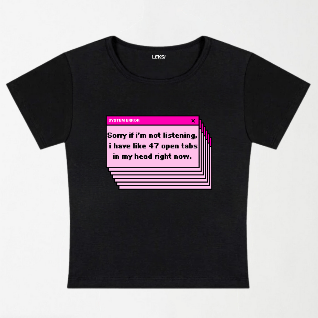 System Error Y2K Baby Tee XXS - Premium Unisex | LEKSI Pakistan
