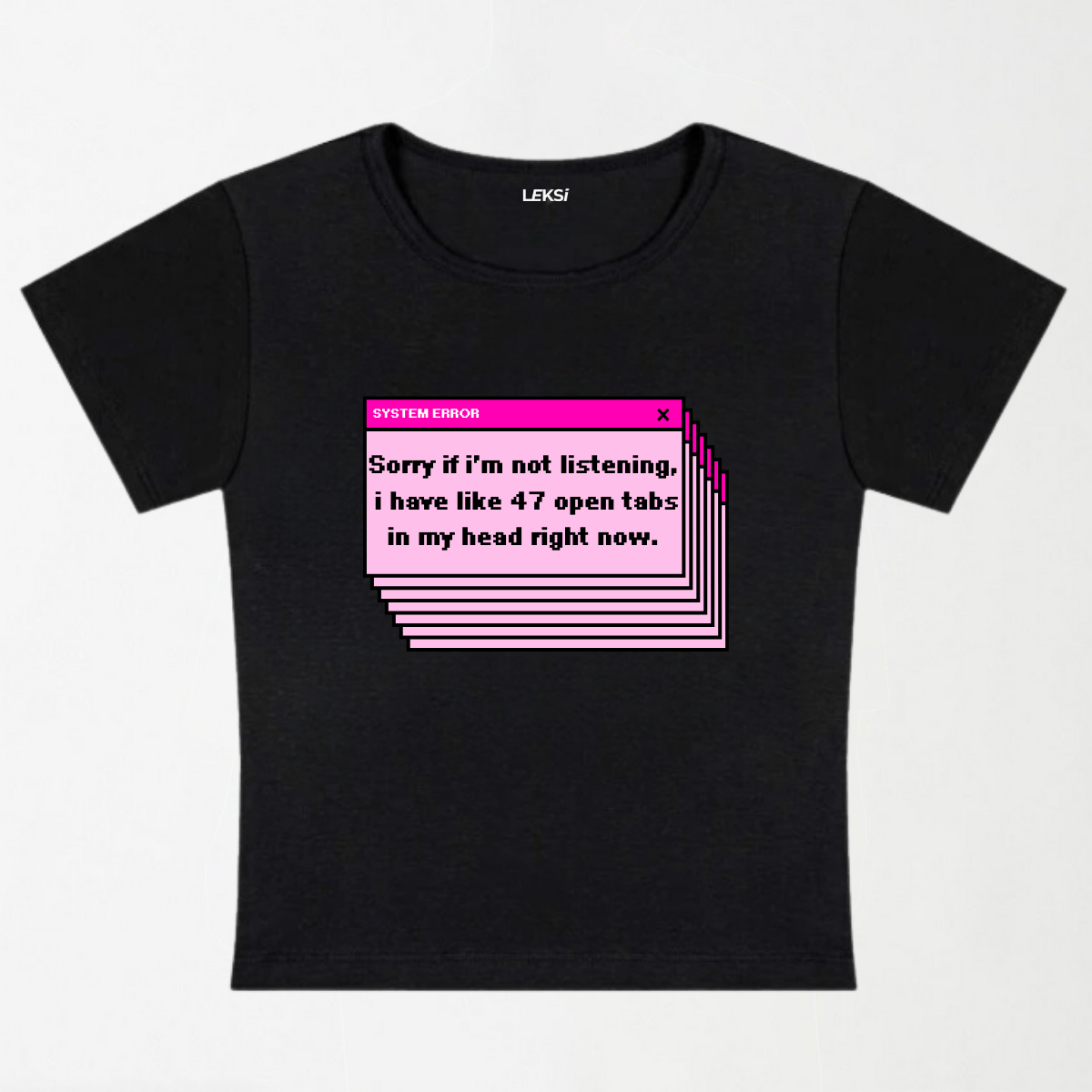 System Error Y2K Baby Tee XXS - Premium Unisex | LEKSI Pakistan